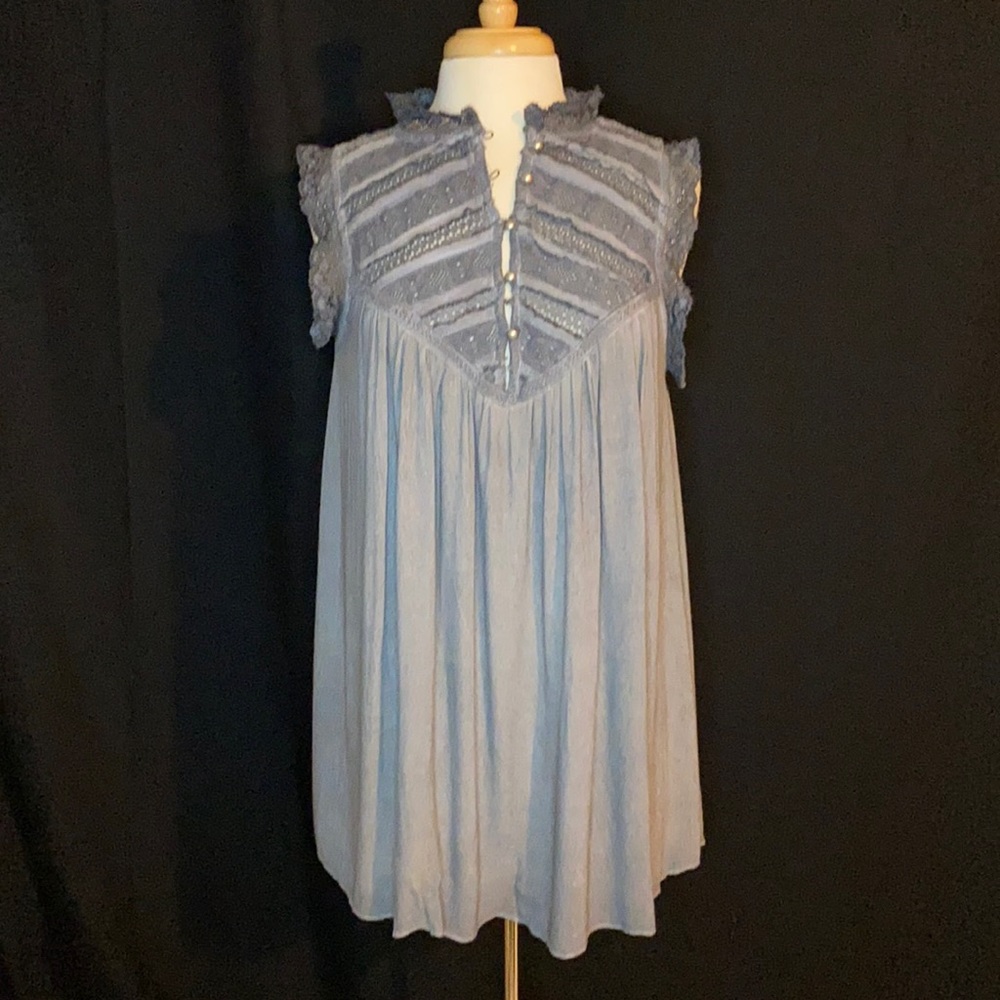 Blue-gray Blouse